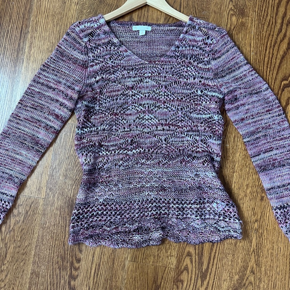 Crochet Purple Sweater